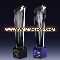 Personality Logo Laser Engraving K9 Crystal Star Trophy