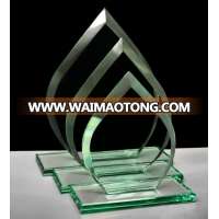 MH-JB0161  personalized engraving Crystal  award green  trophy with base