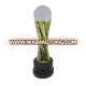 Factory wholesale custom metal gold crystal ball cheap souvenir trophy